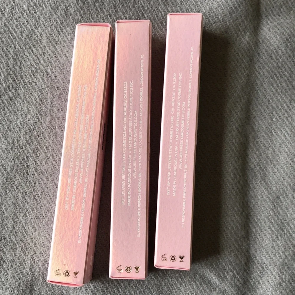 Jeffree Star Supreme Gloss full pigment lipgloss, 3 colors set, NEW IN BOX